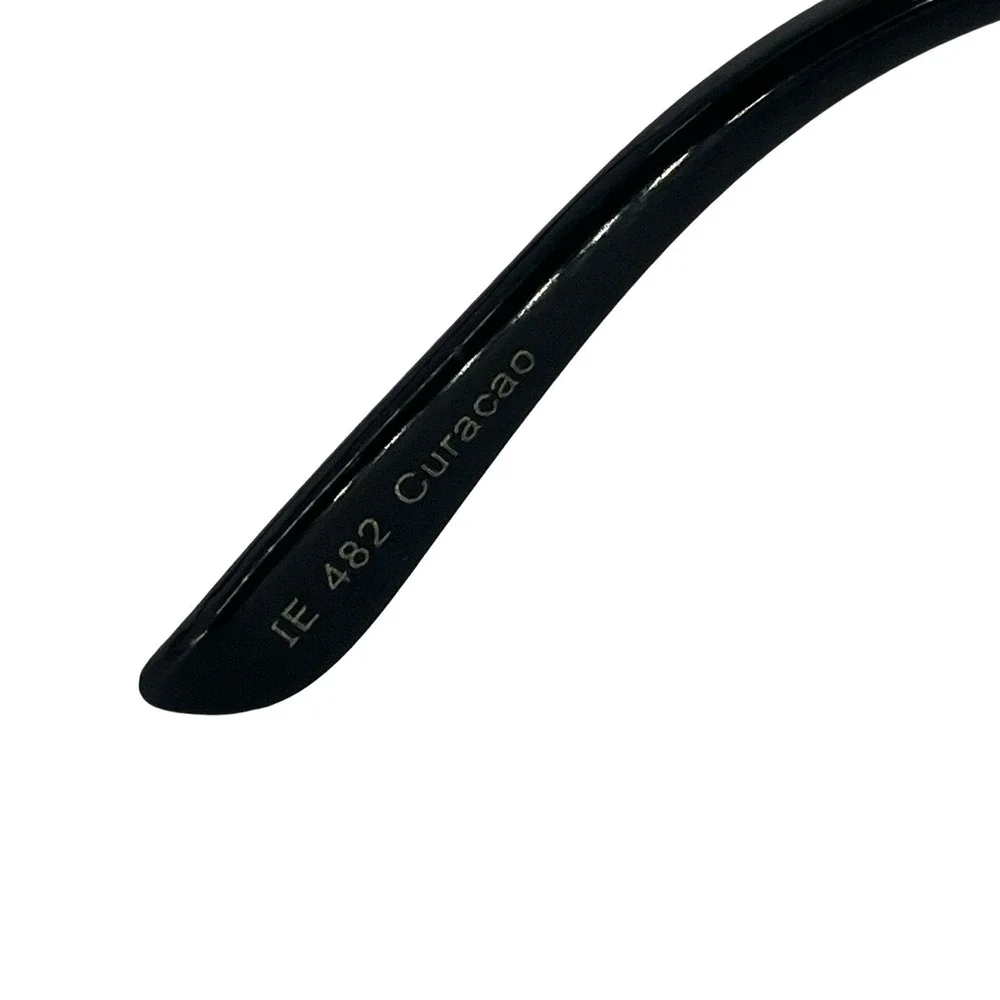Islander Eyes Curacao Sunglasses Black Blue Mirror Lens Wrap Sport Fishing